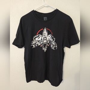 WWE Authentic Bray Wyatt Moth T Shirt The FIEND Wrestling Mens Large Black